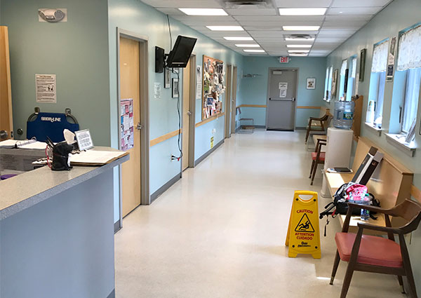 Carousel Slide 2: Animal Emergency Clinic of Mid-Maine Waiting Room